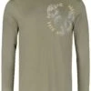 "Longsleeve Mit Rock Rebel Print" Langarmshirt Beige Von Rock Rebel By EMP -Stil Tanz Verkaufsgeschäft 528909a