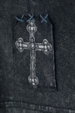 "Rockiges Langarmshirt Mit Prints" Langarmshirt Grau Von Rock Rebel By EMP -Stil Tanz Verkaufsgeschäft 528926d2