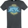 "Amplified Collection - High Voltage Neon" T-Shirt Charcoal Von AC/DC -Stil Tanz Verkaufsgeschäft 529091a