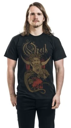 "King" T-Shirt Schwarz Von Opeth -Stil Tanz Verkaufsgeschäft 530476wa