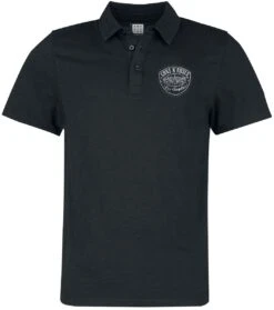 "Amplified Collection - Washed Slub" Poloshirt Schwarz Von Guns N' Roses