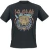 "High N Dry Leopard" T-Shirt Schwarz Von Def Leppard -Stil Tanz Verkaufsgeschäft 531453a