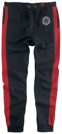 "D20" Trainingshose Schwarz Von Dungeons And Dragons