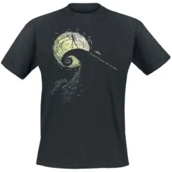 "Spiral Hill Jack" T-Shirt Schwarz Von The Nightmare Before Christmas