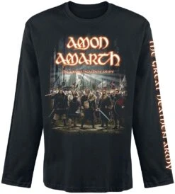 "Great Heathen Army" Langarmshirt Schwarz Von Amon Amarth