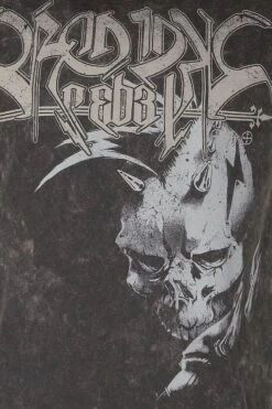 "T-Shirt Im Vintage Look" T-Shirt Grau Von Rock Rebel By EMP -Stil Tanz Verkaufsgeschäft 533973d