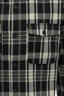 "ONSMILO OVR CTN CHECK LS SHIRT NOOS" Langarmhemd Schwarz/weiß Von ONLY And SONS -Stil Tanz Verkaufsgeschäft 534487d