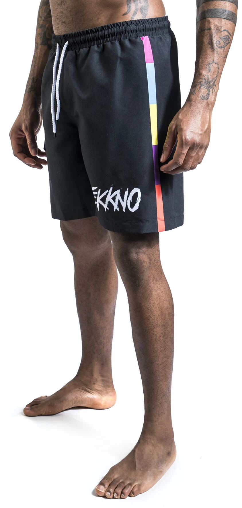 "EMP Signature Collection" Badeshort Schwarz Von Electric Callboy 7 "EMP Signature Collection" Badeshort Schwarz Von Electric Callboy – Bild 5