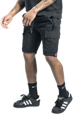 "RIPSTOP JOGGER SHORT" Short Schwarz Von Alpha Industries -Stil Tanz Verkaufsgeschäft 537272wa2