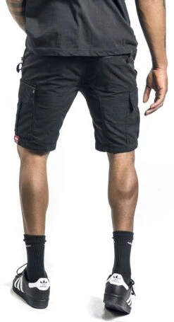 "RIPSTOP JOGGER SHORT" Short Schwarz Von Alpha Industries -Stil Tanz Verkaufsgeschäft 537272wb