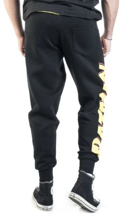 "Batman - Logo" Trainingshose Schwarz/gelb Von Batman -Stil Tanz Verkaufsgeschäft 537460wb