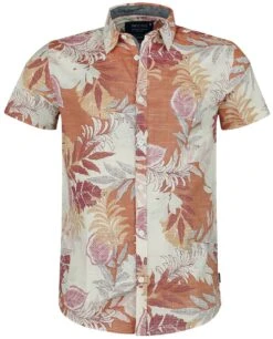 "Hurley" Kurzarmhemd Beige Von Indicode