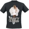 "Photo Glossy" T-Shirt Schwarz Von Mary J. Blige -Stil Tanz Verkaufsgeschäft 540137a