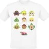 "Wind Waker Faces" T-Shirt Weiß Von The Legend Of Zelda -Stil Tanz Verkaufsgeschäft 542637a