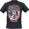 "USA Flag" T-Shirt Schwarz Von Gas Monkey Garage -Stil Tanz Verkaufsgeschäft 547848a
