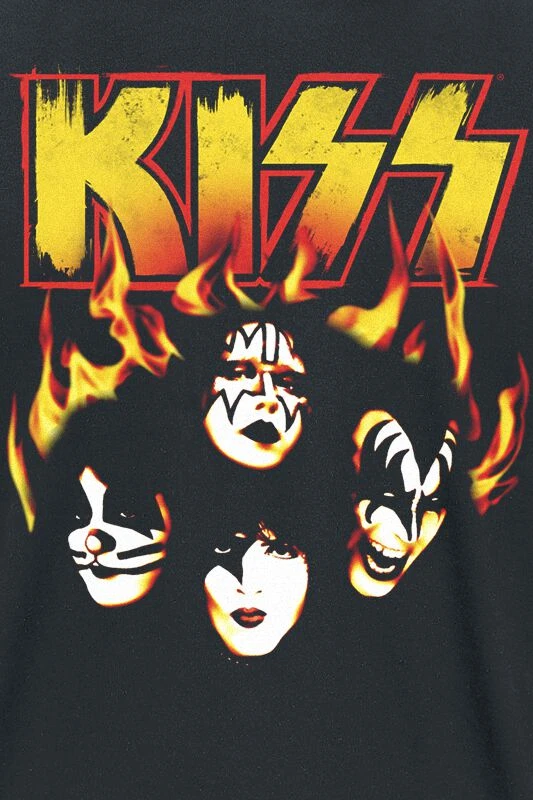 "Burn With Me" T-Shirt Schwarz Von Kiss 4 "Burn With Me" T-Shirt Schwarz Von Kiss – Bild 2