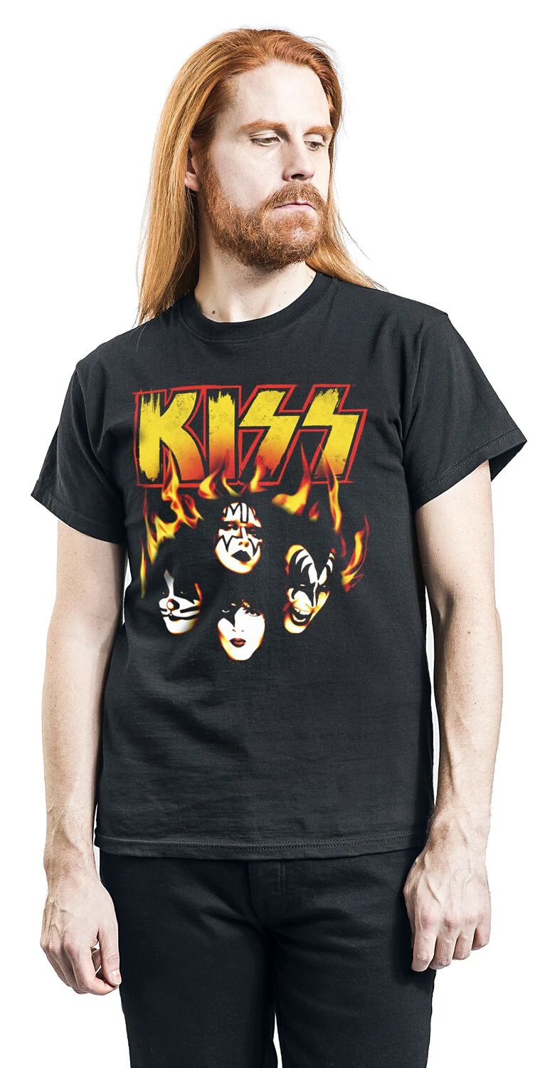"Burn With Me" T-Shirt Schwarz Von Kiss 5 "Burn With Me" T-Shirt Schwarz Von Kiss – Bild 3