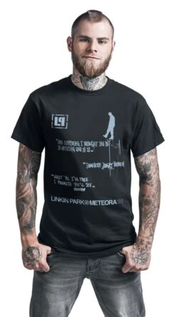 "Meteora 20th Anniversary" T-Shirt Schwarz Von Linkin Park -Stil Tanz Verkaufsgeschäft 549523wa