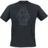 "The Mandalorian - Outline Helm Diamond" T-Shirt Schwarz Von Star Wars -Stil Tanz Verkaufsgeschäft 551691a