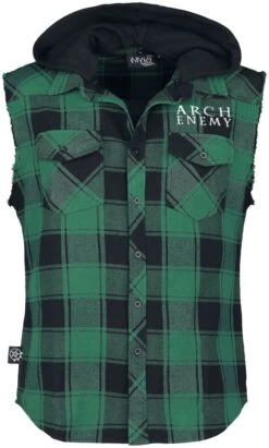 "EMP Signature Collection" Flanellhemd Grün/schwarz Von Arch Enemy