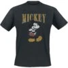 "Mickey - Distressed Pose" T-Shirt Schwarz Von Mickey Mouse -Stil Tanz Verkaufsgeschäft 554887a